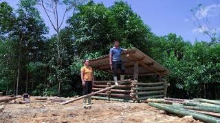 The process of making bamboo pigsty at the new farm | Family Farm Life