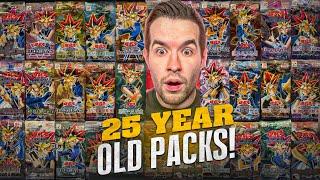 Opening 25 YEAR OLD Packs For The FIRST EVER Yugioh Cards! | 250K Special WEEK