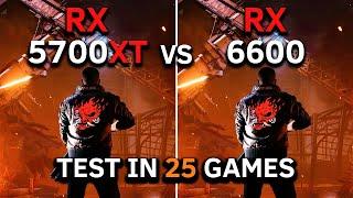 RX 5700 XT vs RX 6600 | Test in 25 Games at 1080p in 2025