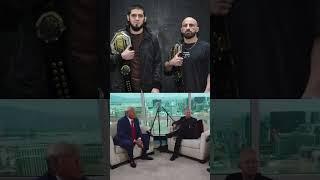 Donald Trump talk about the Alexander Volkanovski vs Islam fight. #shorts