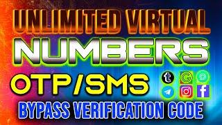 1000% Get Free UNLIMITED Phone Number For OTP Verification Codes | Virtual Numbers | OTP/SMS Bypass