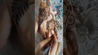 Beautiful Floral Patch Bunch Mehandi Henna Design  Unique Flower Mehndi #mehndi #henna #floral