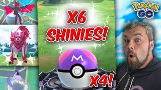 My 4th Master Ball! 2 Galarian Bird Encounters! & Many Shinies Caught! (Pokémon GO)