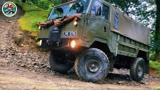 Land Rover 101 FC: Takes On Dunlop Hill Green Lane Wales!