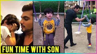 Arjun Bijlani FUN TIME With His Son Ayaan | TellyMasala