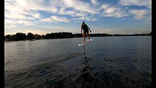 Cam's First time on the Fliteboard eFoil - Lake Norman Charlotte, NC #FoilUSA @FoilUSA