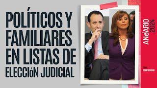 #Anuario2024 ¬ Políticos, familiares y amigos se meten en listas de elección judicial