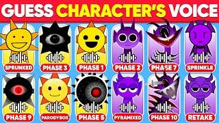 Guess the MR SUN and DURPLE from Different Phases/Games | Phase 1-10, Retake, Sprunked, Pyramixed