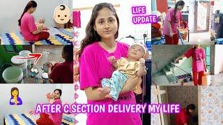 After c section delivery  || Life update with my newborn baby || The Zara world