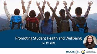 Promoting Students' Health and Well-being