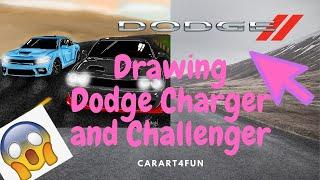 100 Subscriber Special! Dodge Charger and Challenger Drawing