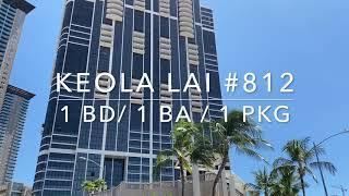 1Bd/1Ba/1Pkg  |  Keola Lai Unit 812  |  Kakaako, Hawaii