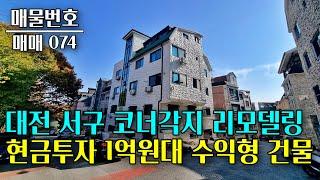 대전 서구 코너각지 올리모델링 수익형부동산 실투자금 1억원대 수익률 좋은 주택 매매 대전 부동산 - 이태호 공인중개사