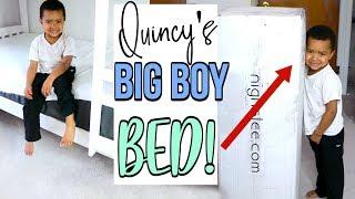 QUINCY GETS HIS BIG BOY BED + MATTRESS! Sensational Finds