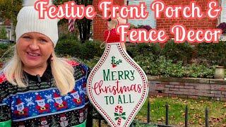 OUTDOOR DECOR QUICK & EASY! FOR ANY HOLIDAY#fence#diy #historicalhome