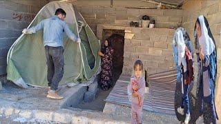 The smile of hope of the nomadic lady: the amazing arrival ofdedicated worker to help single mother