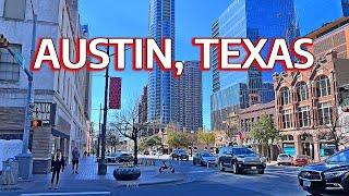 Austin, Texas   4K Walking Tour of Texas Capital City's Downtown (With Captions)