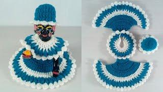 Very easy and beautiful winter dress for laddu gopal || How to crochet laddu gopal winter dress ||