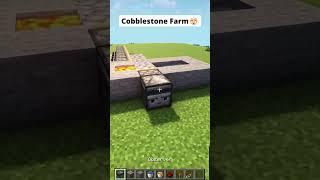 Minecraft Automatic Cobblestone Farm#shorts #minecraft