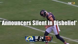 The Bears Punter Just Broke the Announcers