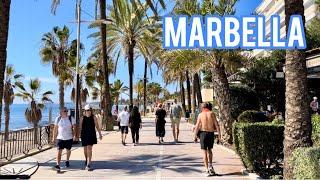 Marbella Seafront Walk Spain  4K HD February 2, 2024