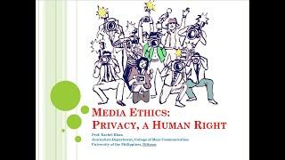 Media Ethics: Right to Privacy