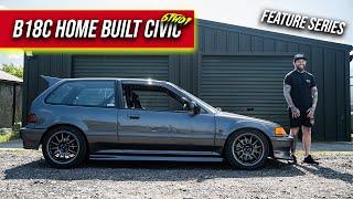 Pete's Home Built B18C Civic EF is a VTEC Joy Machine!