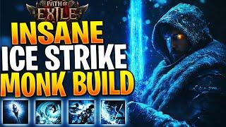 TOP 1 BUILD IN GAME! ICE STRIKE MONK BUILD! Path of Exile 2 Monk Build Guide