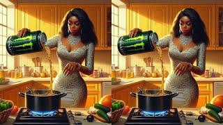 Lazy Spoilt Wife Uses Monster Energy Drink To Cook Egusi Soup For Her Husband #africantales