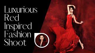 Creating a Luxurious Red Inspired Fashion Shoot