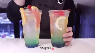 Soft Cream La La Latte Bless Roll Cafe Vlog Dessert cafe selling cakes, drinks, ice cream, parfait