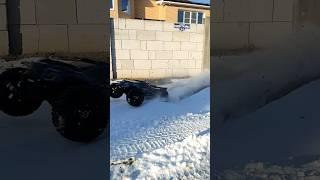 Rc модель на радиоуправлении Traxxas XRT 1/5 8s на снегу #tiktok #rccar #automobile #rcar #carrac