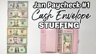 CASH ENVELOPE STUFFING | January 2022 Budget | Paycheck #1 | Budget With Me | MONETS MONEY