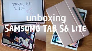 Samsung Tab S6 Lite Unboxing + First Impressions | Aesthetic 
