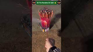 100 Firecracker Rockets  #fireworks #mrboombaam #shorts