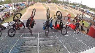 Elite Men BMX Gate FAIL! Everyone Crashes!