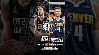 Catch Nets vs Nuggets LIVE STREAMING on YouTube @NBA  #shorts #NBAIndia