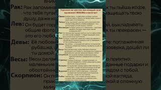 Гороскоп на чувства как каждый знак проявляет ЛЮБОВЬ?