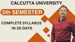 Complete Your 5th Semester Syllabus in 30 Days! | #mathursirclasses #calcuttauniversity #mathursir