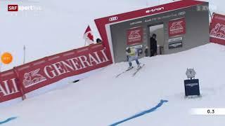 Jared Goldberg crashes in Lake Louise Downhill 21/22