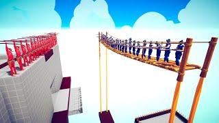 Tournament From Above The Wooden Bridge | Totally Accurate Battle Simulator TABS