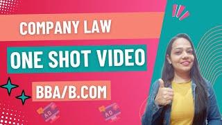 Company Law | Complete Content | One Shot Video | NEP | BBA / B.Com | #bbabcom