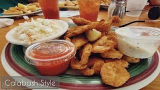 Eating Seafood at Daddy Mac's Beach Grille in Surf City, NC During Hurricane