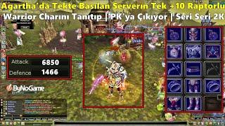 xTongYabgu - Agartha'da Yeni Basılan Serverın Tek +10 Raptorlu Charıyla PK Atıyor! | Knight Online