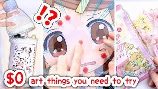 $0 Art things you need to try!? - PIMPLE POPPING GAME!? and more