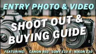 Entry Level Camera Shootout & Buying Guide 2024 | Featuring Sony, Canon, & Nikon.