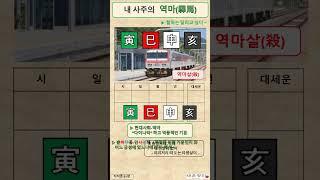 내 사주의 역마 / 인사신해 / 인목 사화 신금 해수 / 역마살 X  / 지지론 01편 / 사주명리 / 사주공부 / 사주기초 / 사주초보 /  #사주명리학강의 / #사주명리학독학