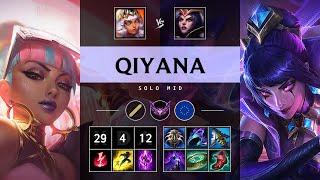 Qiyana Mid vs LeBlanc: Quadra Kill, Legendary - EUW Master Patch 14.17