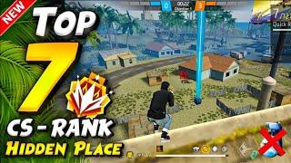 TOP 7 HIDDEN PLACES FOR CS RANK AFTER UPDATE | CS RANK TIPS AND TRICKS | GARENA FREE FIRE