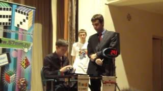 MPEI Open 2012: 3x3 Final - Sergey Shmakov - 14.52 Average